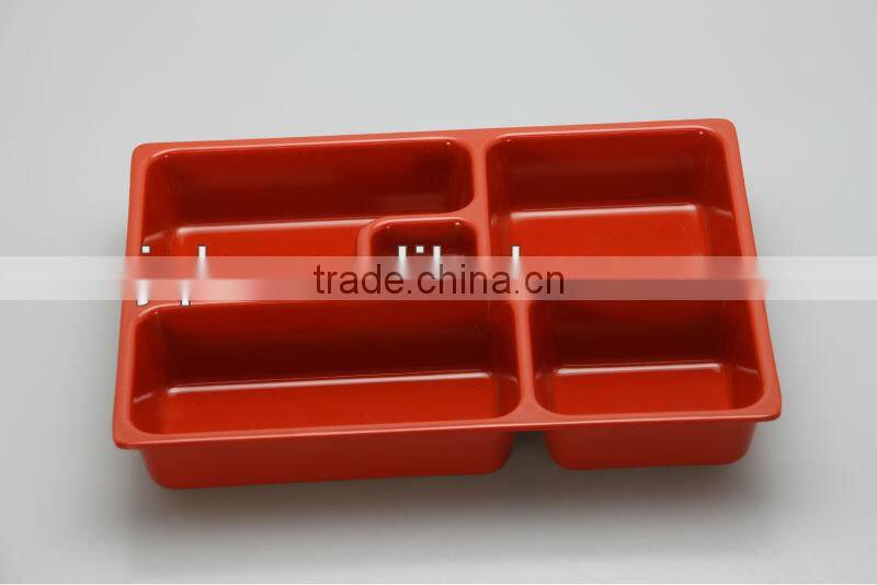 Children food tray with handle with SGS certificate and high quality of 100% melamine material