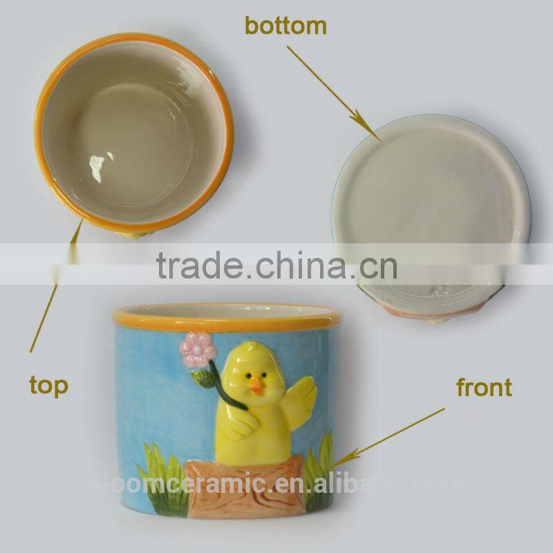 Small ceramic flower pots new design