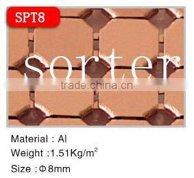 Metallic screen fabric