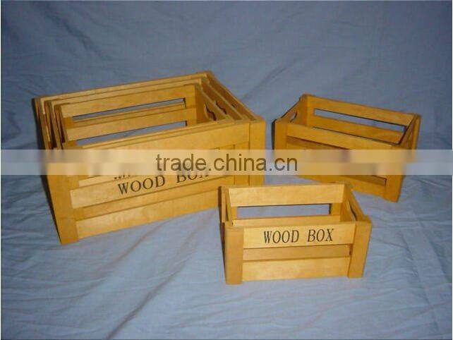Wooden Farmers Fruit Vegetables Market Crates