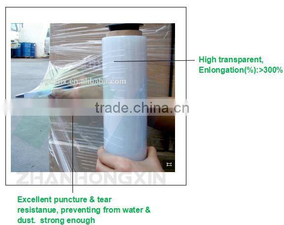 LLDPE plastic film scrap clear LLDPE film scrap in roll stretch