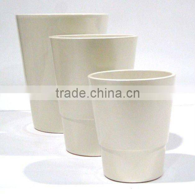 Brown glazed Ceramic garden planter