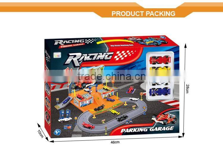 DIY Kid parking toy super garage playset