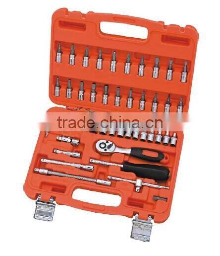46 pcs 1/4" drive Socket wrench Set Craft hand tools kit