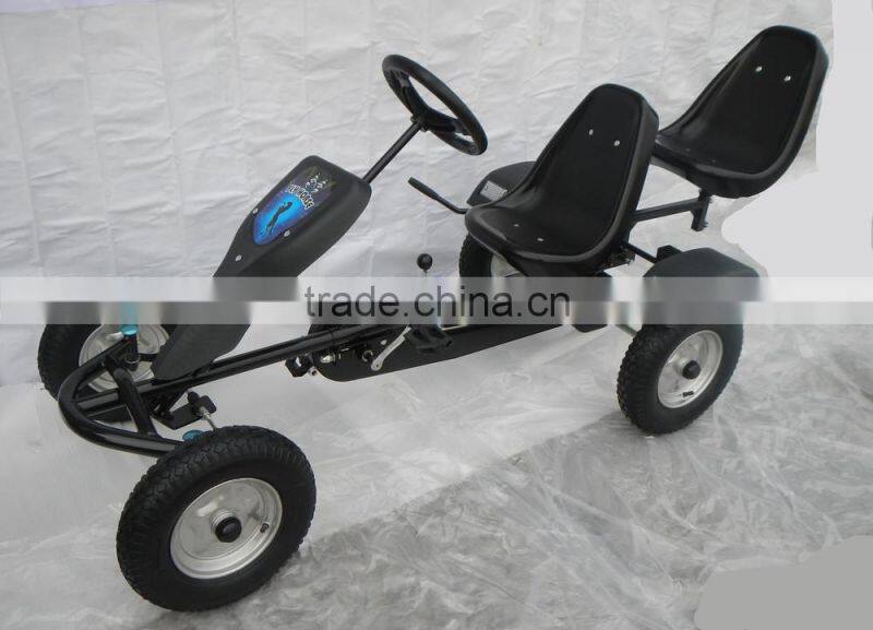 adult pedal go kart two seater with CE certificate