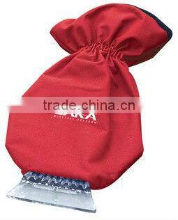 warm ice scraper with glove