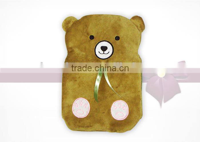 British Standard 1970:2012 Hot Water Bag with Animal Plush Cover