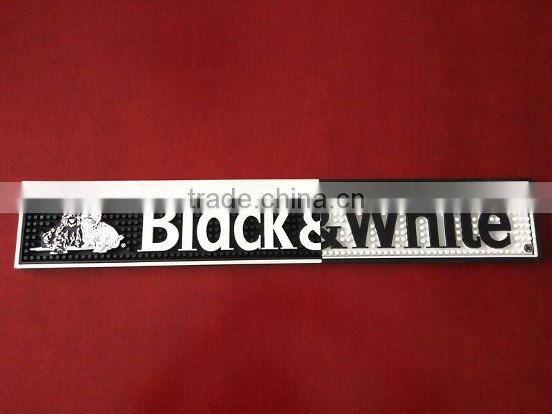 2017 Hot Sell Factory price custom pvc branded bar mat using