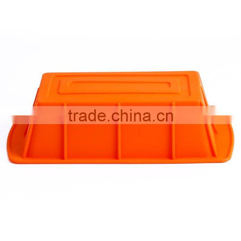 CBU23 FDA Rectangle silicone cake mould/ Pie pan