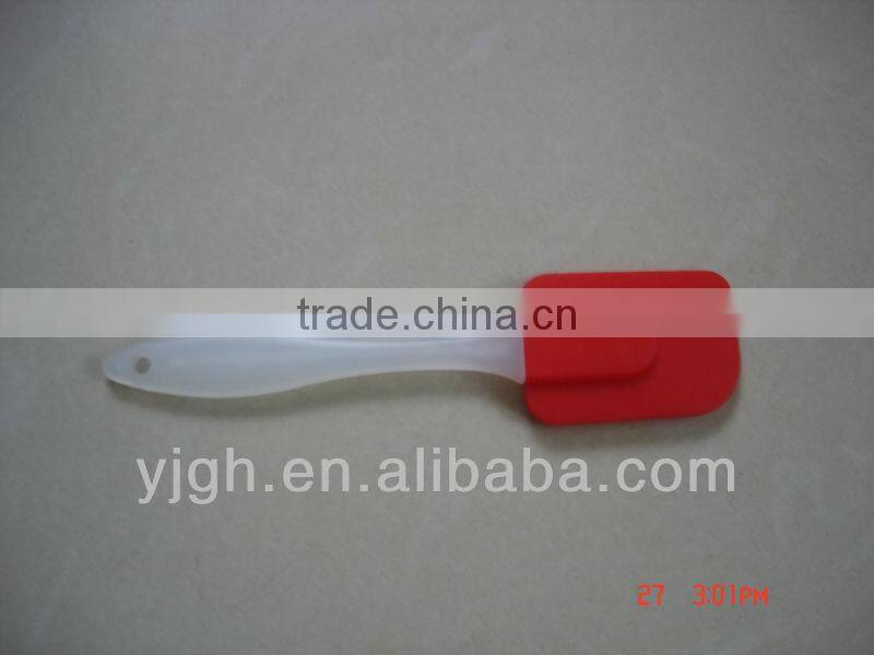 Custom silicone spatula with logo, green