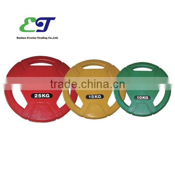 3 hole weight plate / color weight plate / Vinyl weight plate