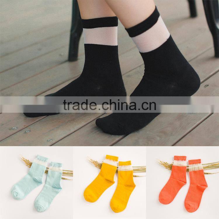 Candy Color Young Girls Socks Cheap Women Socks Wholesale