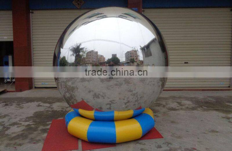 Hanging inflatable mirror ball led mirror ball disco for events decoration