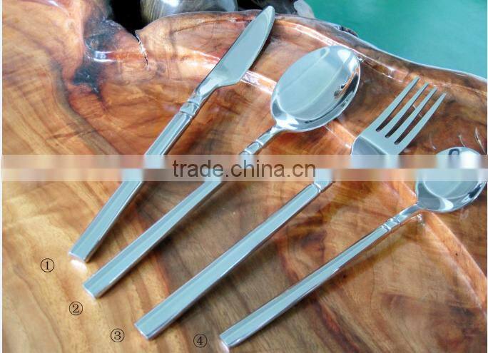 High grade stainless 17pcs hotel vs restaurant flatware set