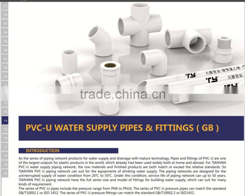 HIGH QUANLITY REDUCING RING OF PVC GB STANDARD PIPES & FITTINGS FOR WATER SUPPLY