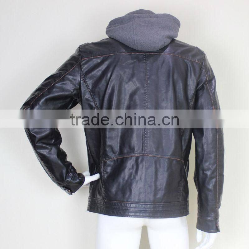 Mens Famous PU Leather Fashion Jackets
