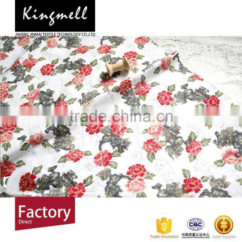 Excellent Digital Printed Custom Design Floral Cotton Fabric