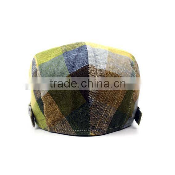 2015 Autumn plaid cap seal ,cap and hat,peaked cap