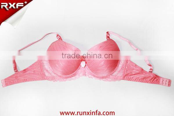New style pink export bra/ women push up bra wholesale