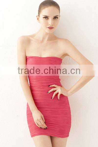 HD-D92-2 hot selling top design tight sexy tube OEM factory ladies mini dresses/short dress/casual dress