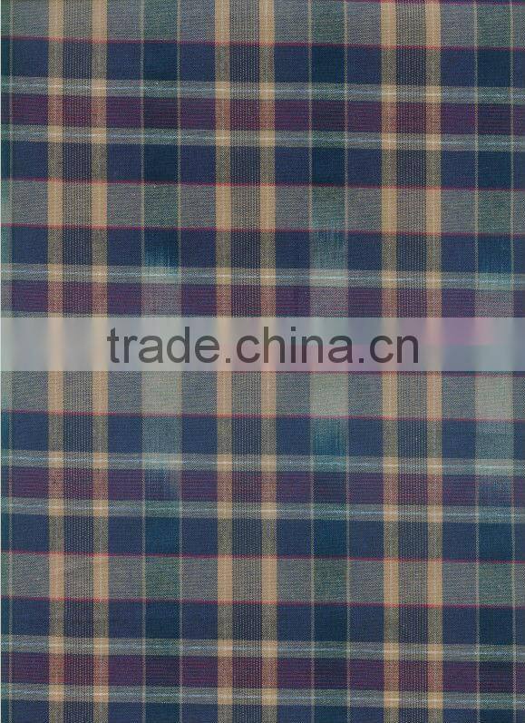 Space dyed fabric woven shirt fabric