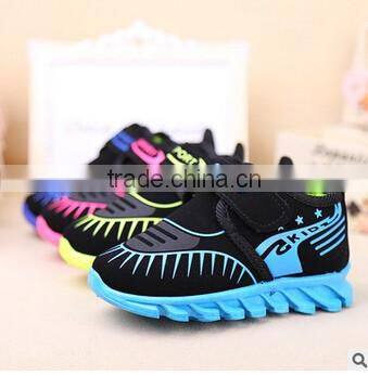 fashion stylish children sport running shoes sneakers have sample, kids sport shoes with leather mesh for boys girls
