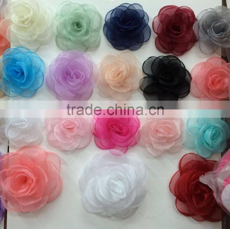 Fashion cheap artificial rose flower ornamennt heads wholesale flower factory