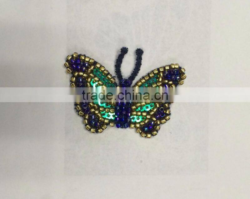 new machine made crochet animal bead applique