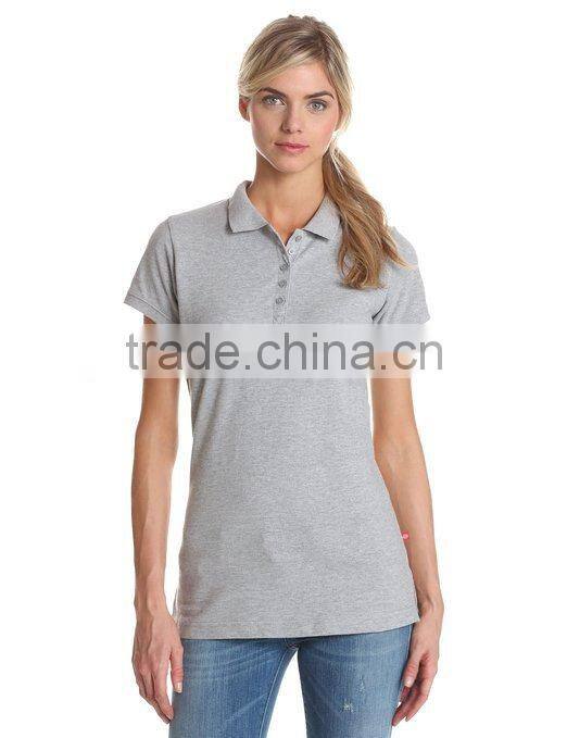 100% cotton custom design blank polo shirt women