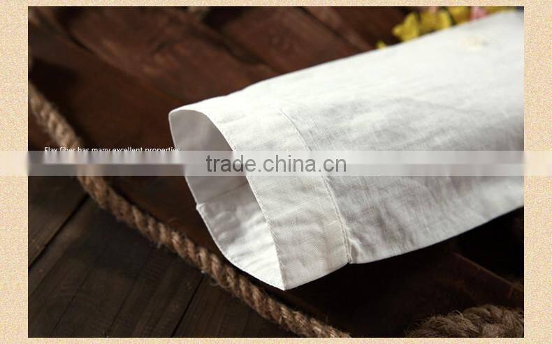 T Shirt Wholesale Man Long Sleeve China Custom Printing With Linen&Cotton