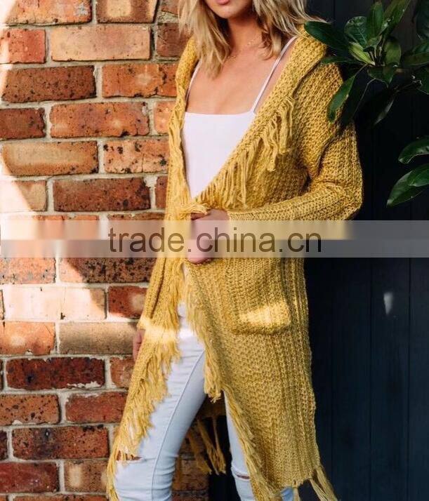 Runwaylover 142 Europe And American Style Ladies Long Style Knitted Cardigan Coats