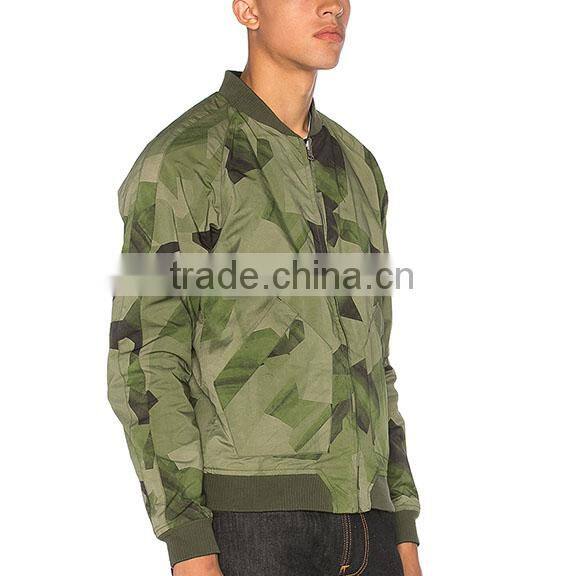 Fancy Design Full Zipper Camo Jacket Men OuterwearJacket Mens Spring Jacket