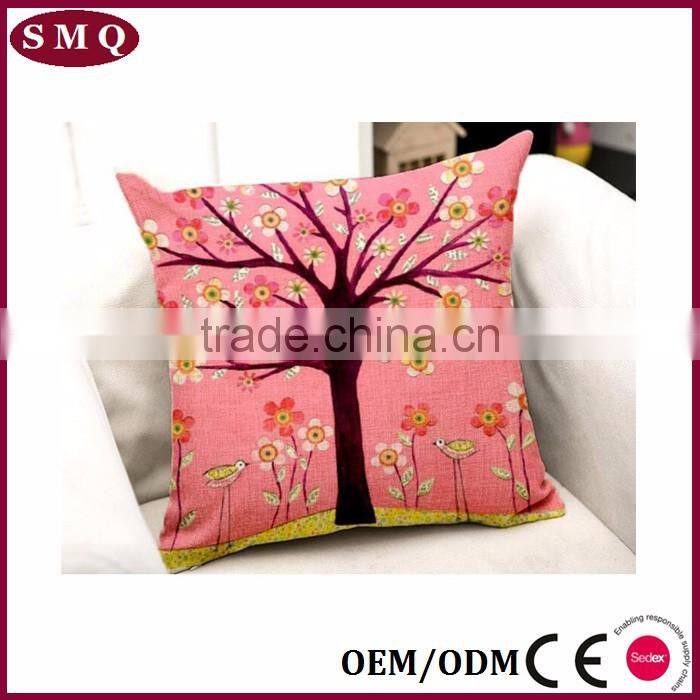cotton fabric painting designs cushion cover