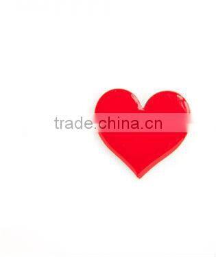 2014 new style red enamel heart hair pin