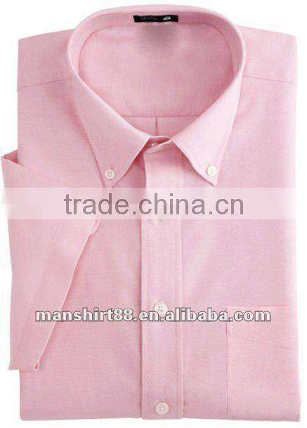 2016 multicolor man's oxford button-down collar short sleeve dress shirt