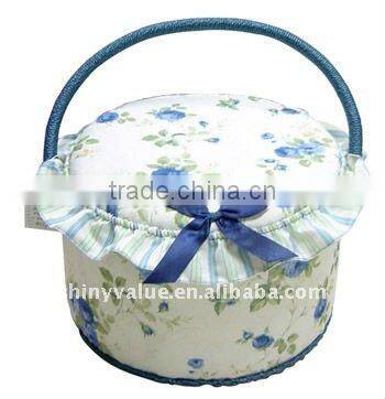 High Quality Eco-friendly Sewing Basket Bamboo Basket Factory