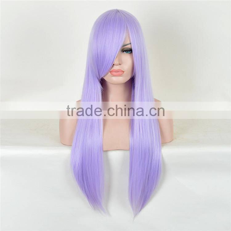 2016 Hot New Black Color Synthetic Fashion Source Hair Wig