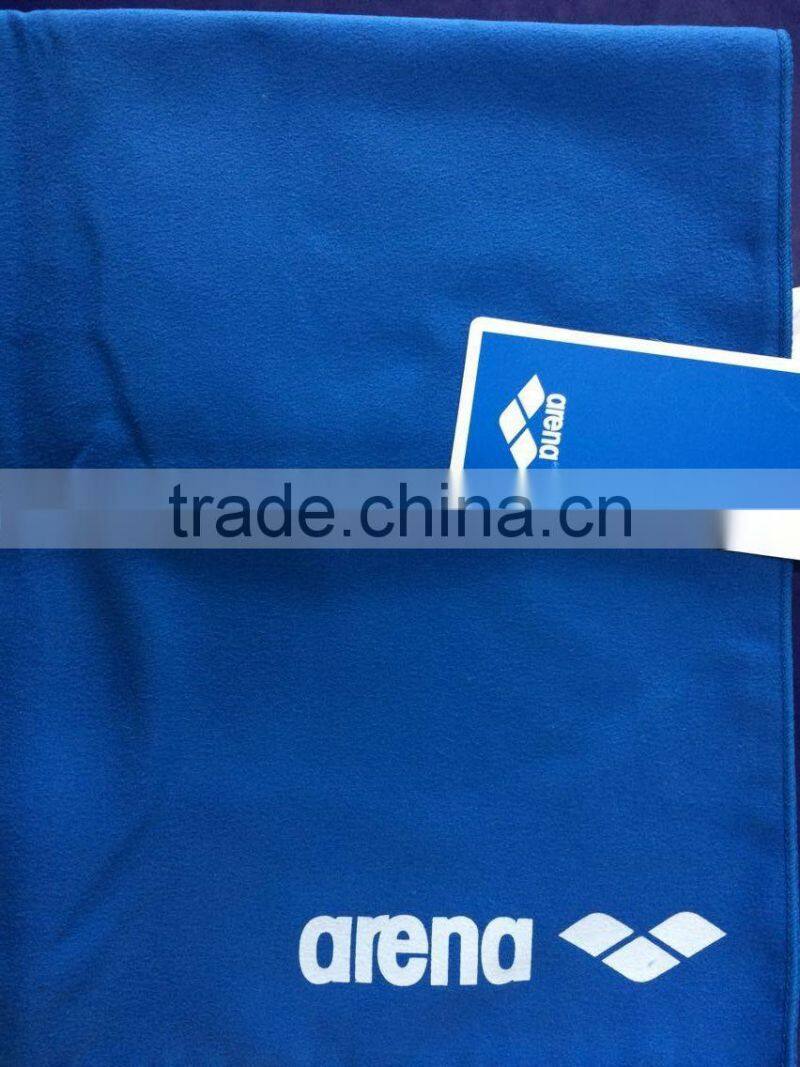 Arena yellow suede microfiber towel ,microfiber swimming towel