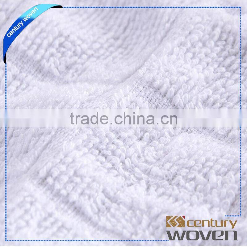 Convenient airline usage logo print white cotton towels