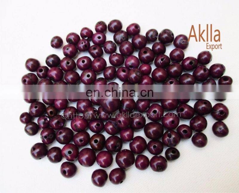 Acai Seeds. Natural and Organic Beads with Eco friendly Dyes