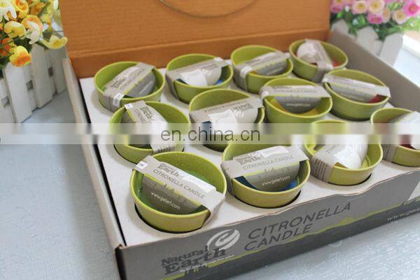 Scented citronella jar candle set