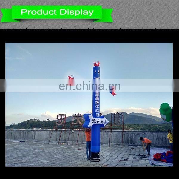 Blue smile face air dancer for advertising/attractive inflatable air dancer for promotion