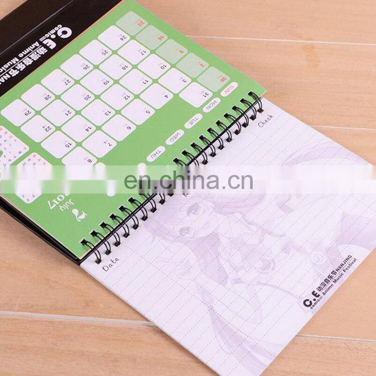 Newest Design Promotional Table Calendar Desk Calendar Stand Table Calendar With Memo
