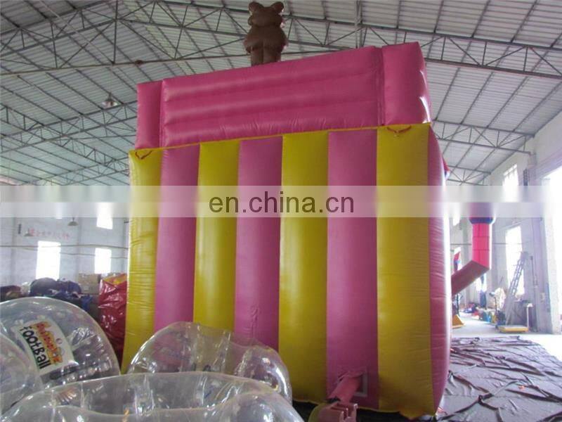 Commercial inflatable bouncy castle with water slide tobogan inflable castillos inflables TOP quality