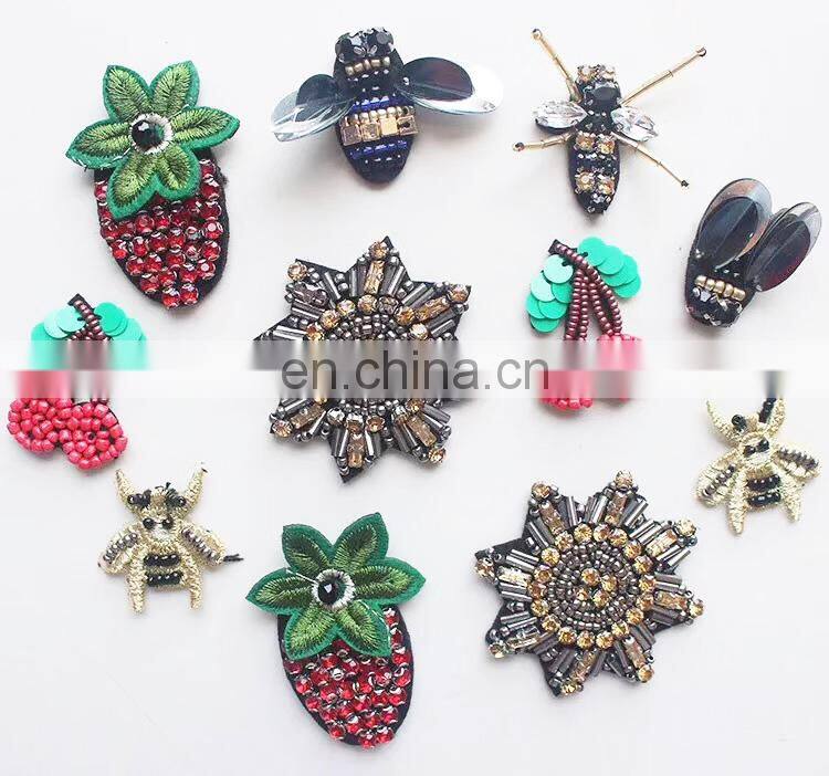 2017 Rhinestone/beads/pearl Handmade Applique