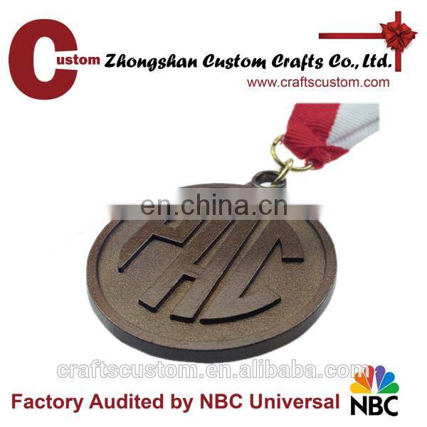 Custom metal hanger/trophies and medals china/swimming sports medals