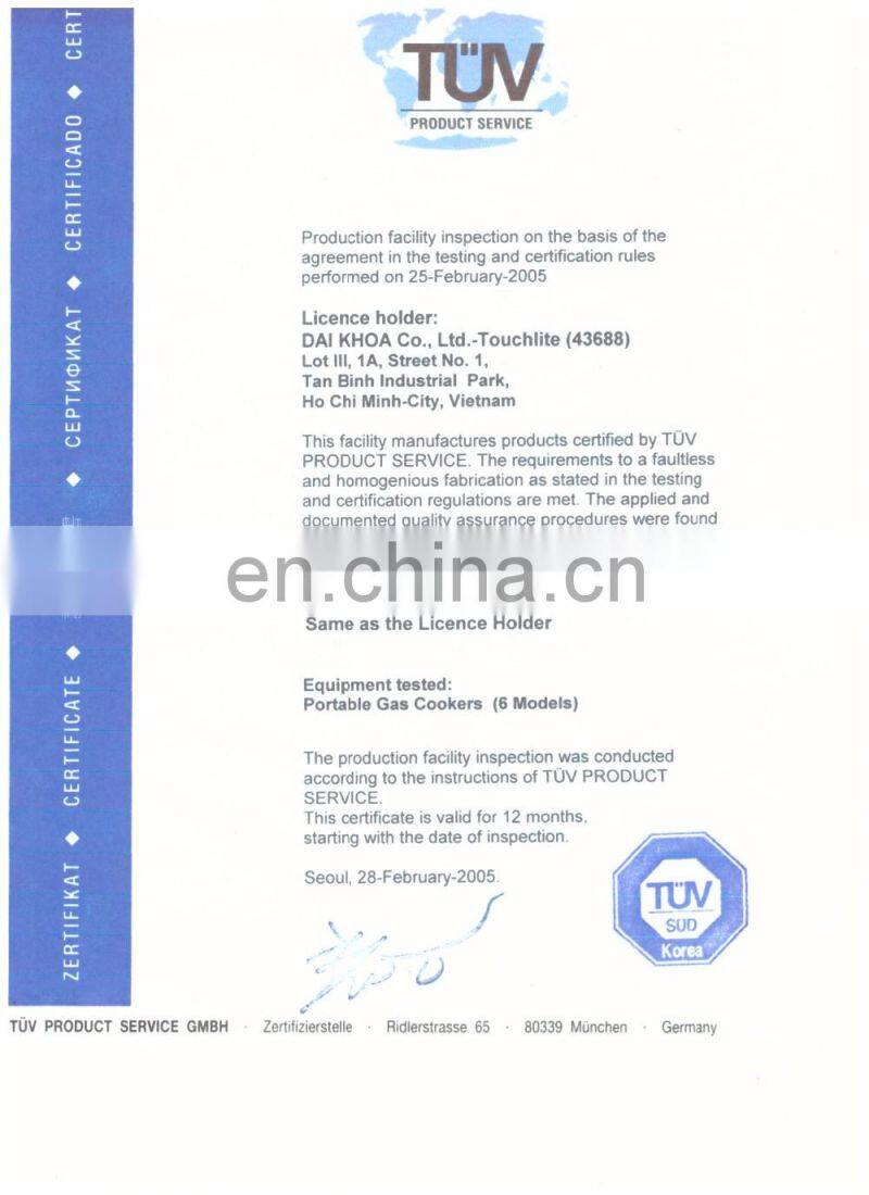 BUTANE GAS CARTRIDGE 220g Nozzle vavle / TPED EN417 / PIE MARK / APPRAGAZ / 4 pcs shrink wrap /