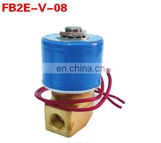 2 way copper coil water solenoid valve FB2E-V-08/10 3 way 2 position brass valve DC231Y-08/10 Wire lead type KSD 1/4 3/8 inch