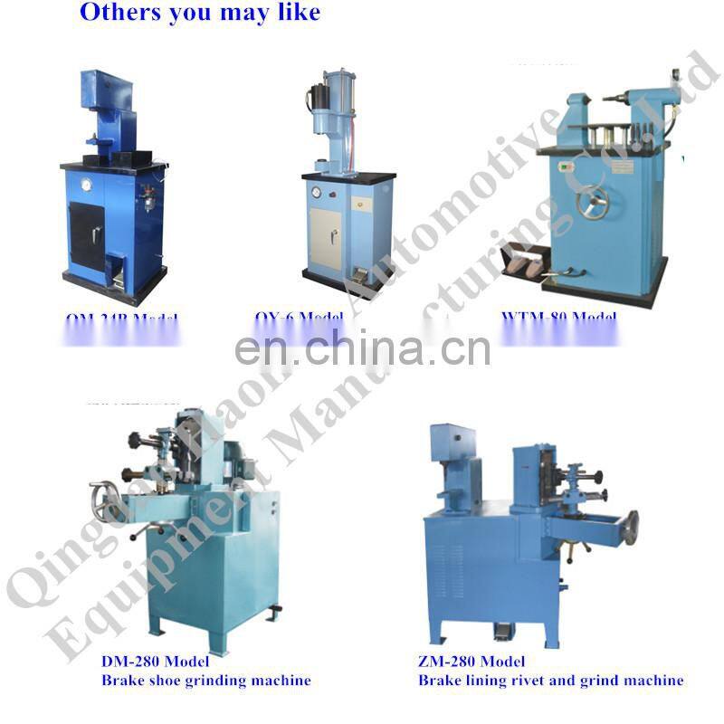 Brake Shoe Rivet and Grind Machine