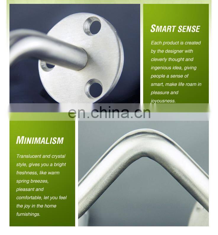 Wall Mounted SS Stair Railing Support Stainless Steel Exterior Stair Handrail Support